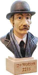 Dr Watson Hand Painted Bust