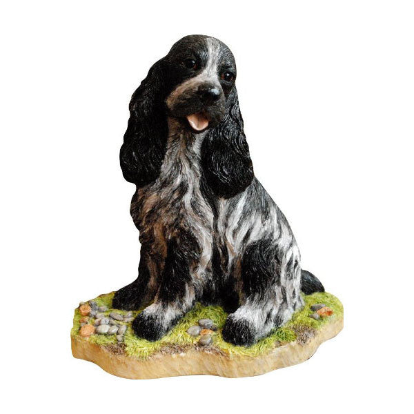 Blue Roan Cocker Spaniel statue