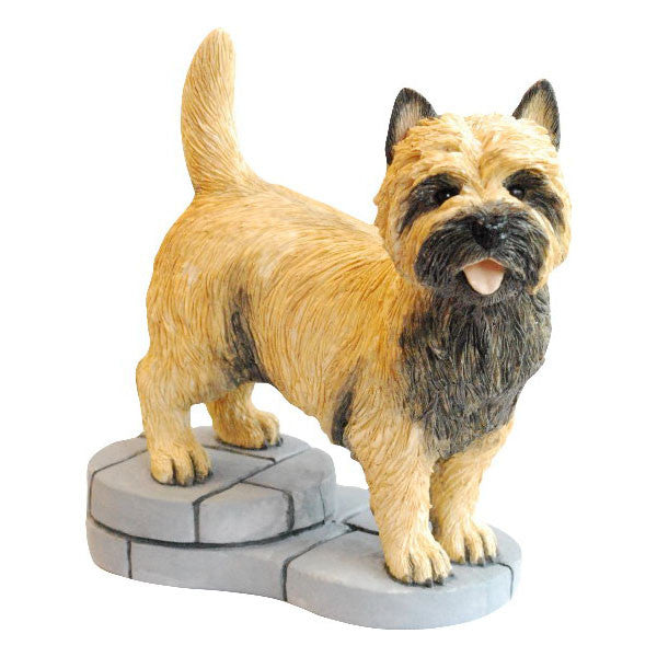 Wheaton Cairn Terrier colour sculpture gift by Peakdale