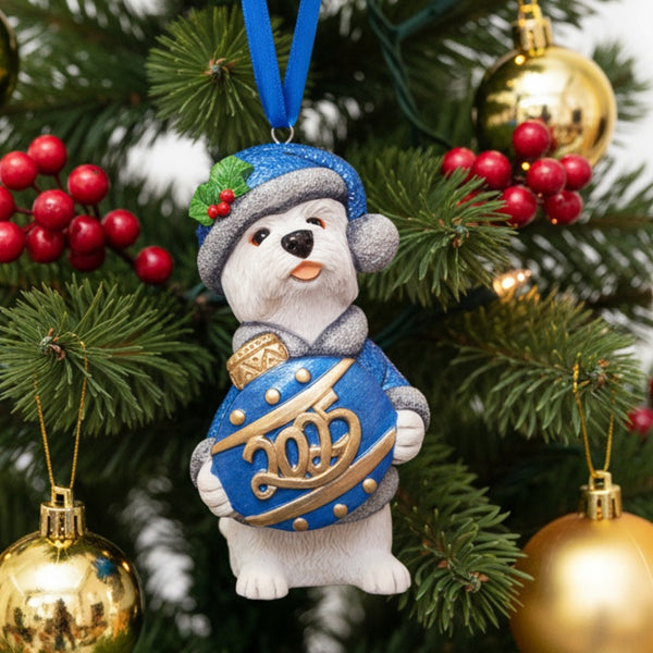 Christmas Annual Westie 2025 with Blue Coat