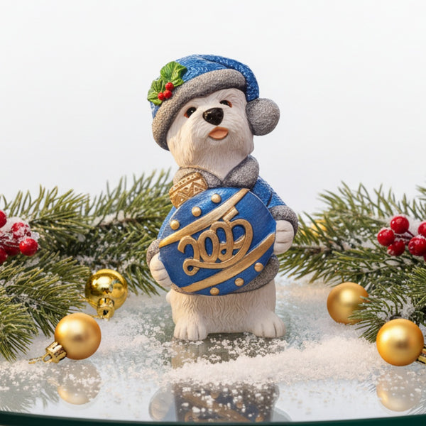 Christmas Annual Westie 2025 with Blue Coat
