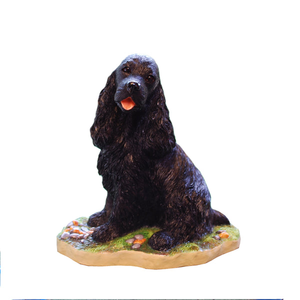 Cocker Spaniel Dog Black Figurine Gift