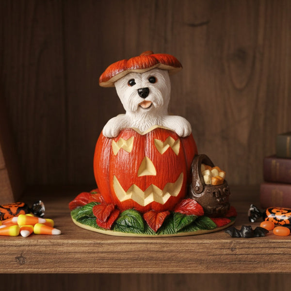 Halloween Westie Pumpkin Surprise