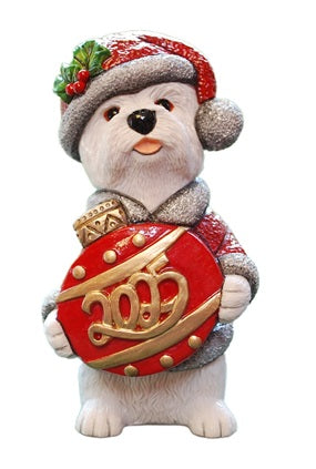 Christmas Annual Westie 2025 with Red Coat