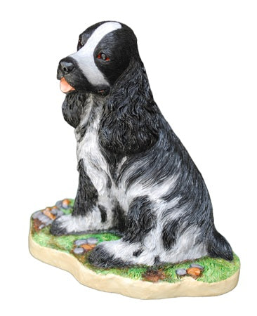 Blue Roan Cocker Spaniel statue