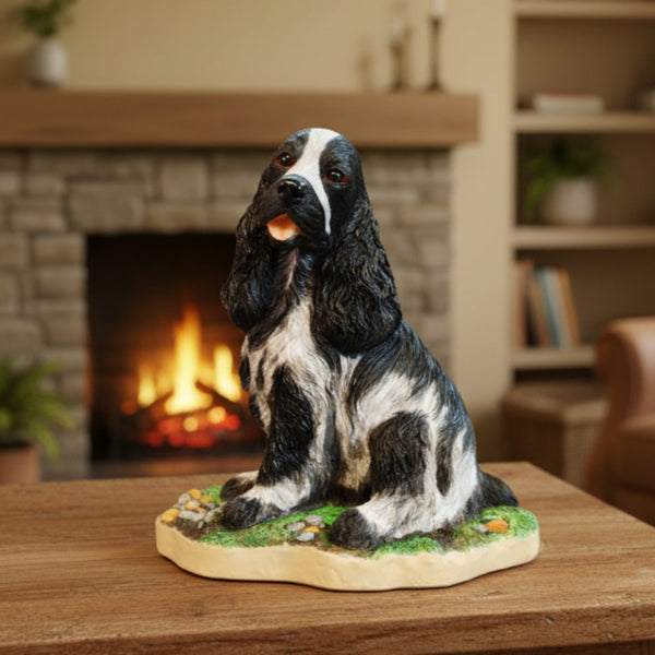Blue Roan Cocker Spaniel Gift, 5 1/4" high