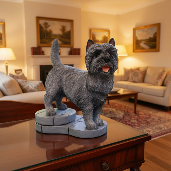 Grey Cairn Terrier Figurine by Peakdale Sculpture