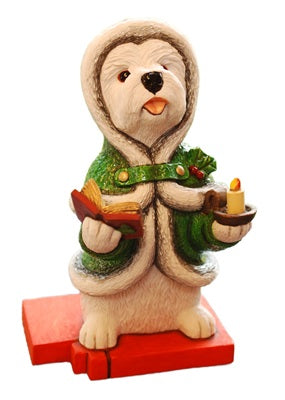 Christmas Carol Singer 2025 Green Coat