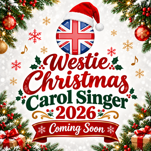 Westie Christmas Carol Singer 2026