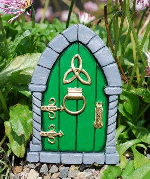 Celtic Fairy Door Green