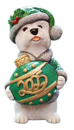 Christmas Annual Westie 2025 with green coat