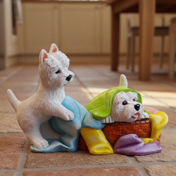 Hide and Seek Westies Figurine Gift