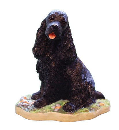 Cocker Spaniel Dog Black Figurine Gift