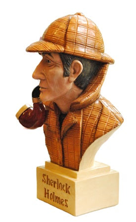 Sherlock Holmes Figurine Bust - Hand crafted by Peakdale Sculptures - England