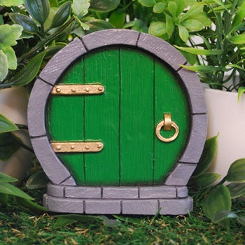 Round Fairy Door, 9cm High, Different Colours Available, Perfect for Gardens and Playrooms