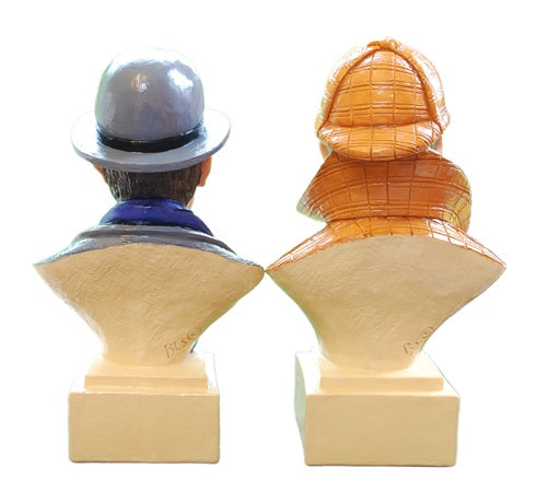 Sherlock Holmes & Dr Watson Single Pairs - Handmade and Painted by Peakdale sculptures, England