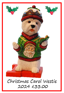 Westie Christmas Carol Singer 2024