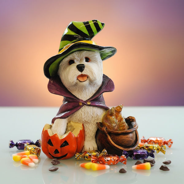 Halloween Westie with Cauldron