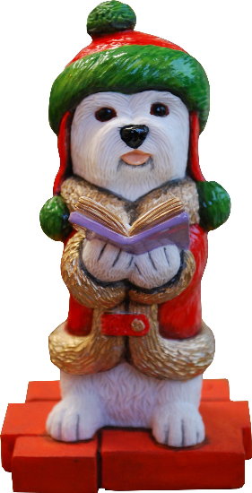 Westie Christmas Carol Singer 2015