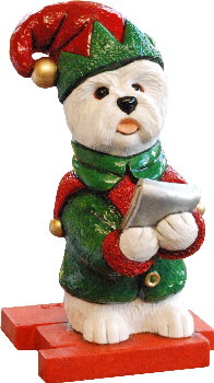 Westie Christmas Carol Singer 2018