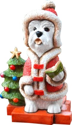 Westie Christmas Carol Singer 2011