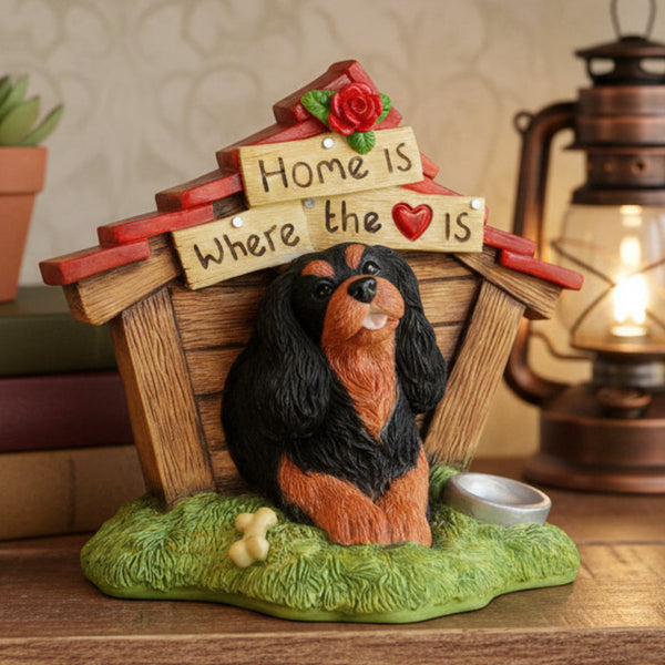 Home Is where the heart Is Black and Tan Cavalier