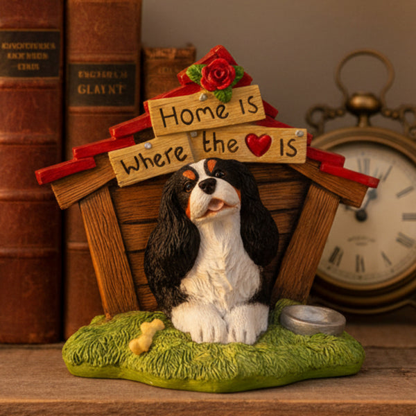 Home Is where the heart Is Tri Colour Cavalier