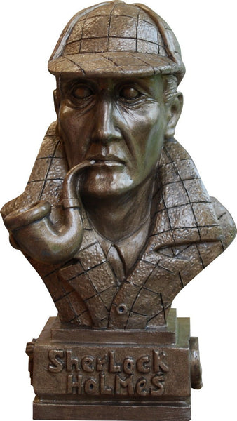 Sherlock Holmes Hand Painted Bronze