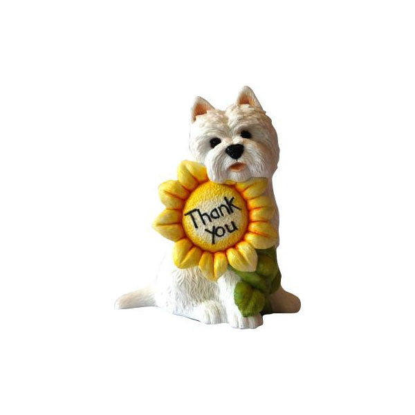 Thank You Westie Gift Ornament Sculpture