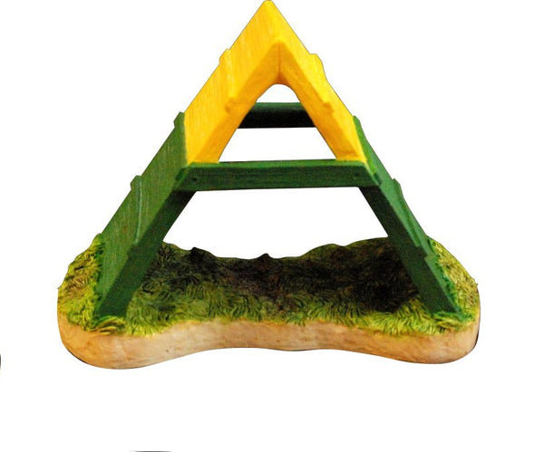 A Frame Dog Agility Trophy Yellow and Green