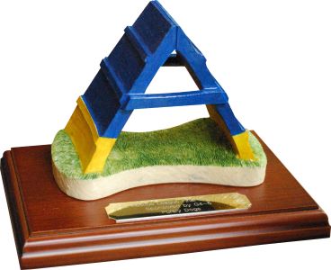 A-Frame Agility Trophy with Engraving