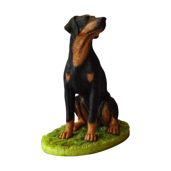 Dobermann dog sculpture