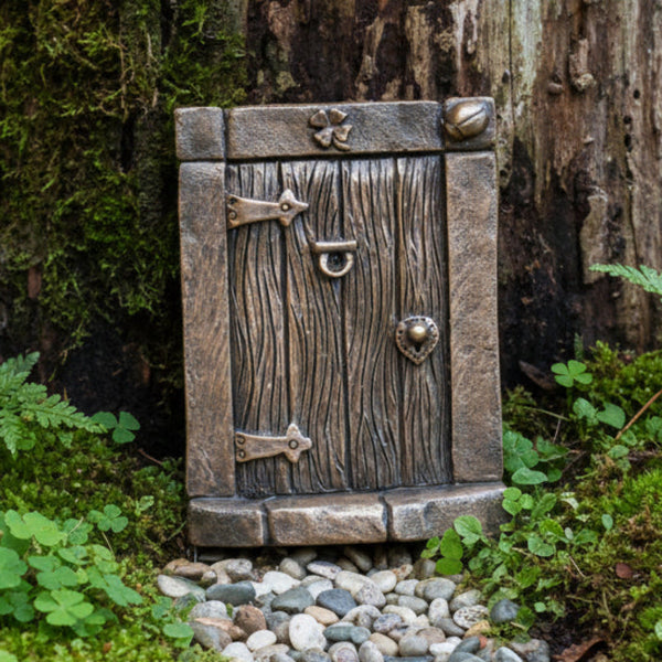 Shamrock Fairy Door In Bronze