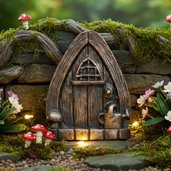 Watering Can Fairy Door In Bronze