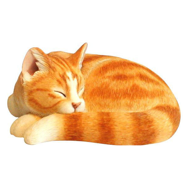 Cat sculpture Ginger sleeping