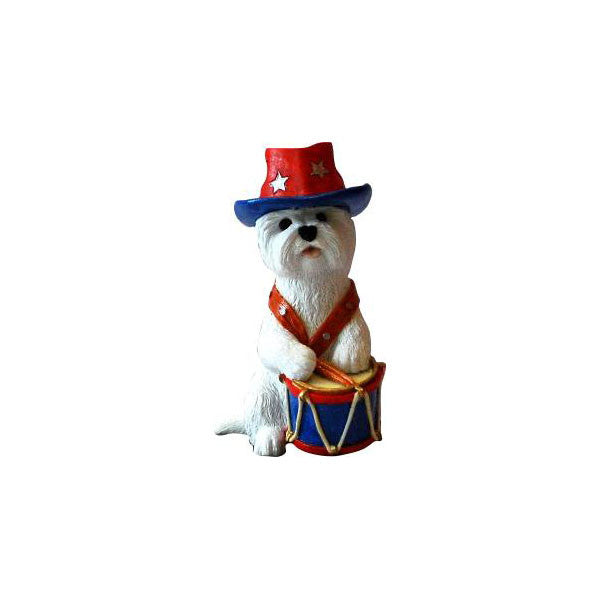 Independence Day Westie Figurine Gift