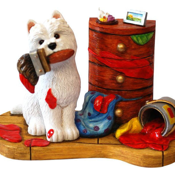 Paint Pot Westie without base