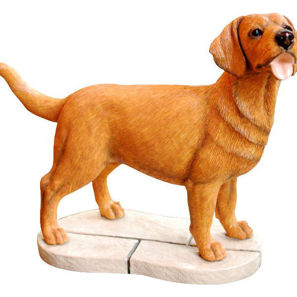 Red Fox Labrador Retriever Gift Figurine Ornament