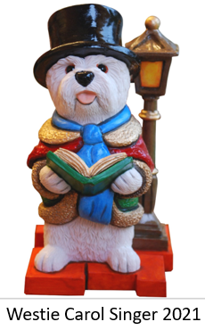 Westie Christmas Carol Singer 2021
