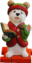 Westie Christmas Carol Singer 2020