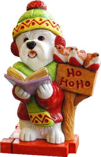 Westie Christmas Carol Singer 2017