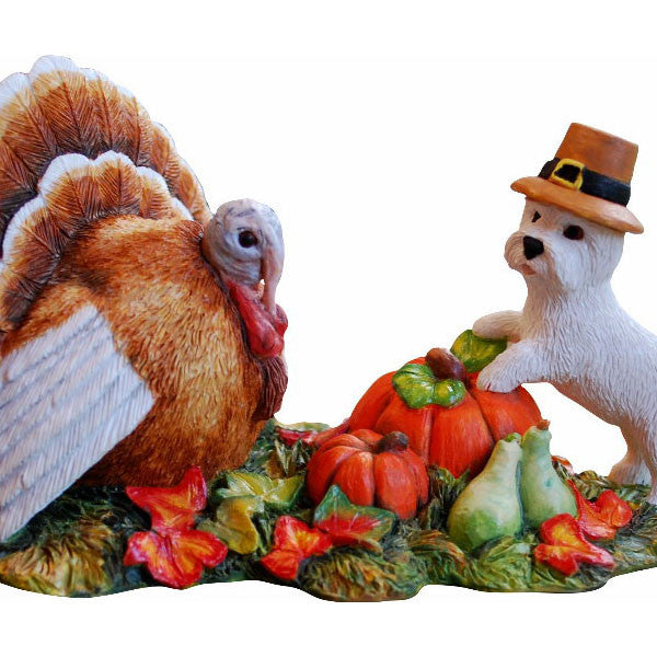 2013 Thanksgiving Westie Pup Figurine Gift