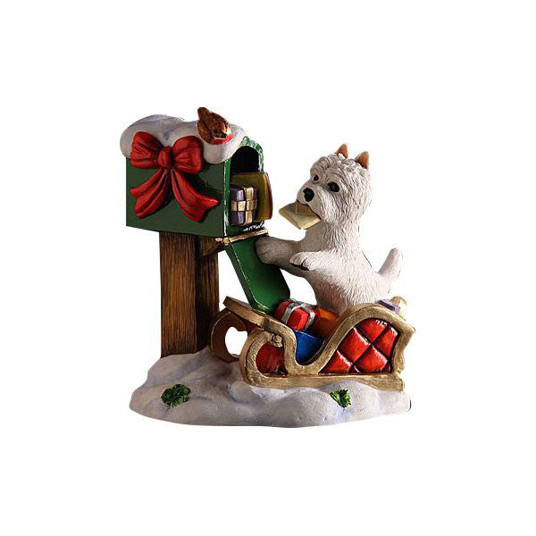 Christmas Westie Pup Special Delivery Ornament